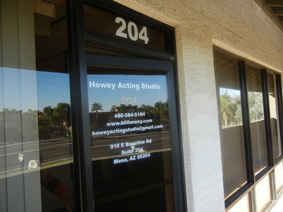 howey-acting-studio-sign-on-door
